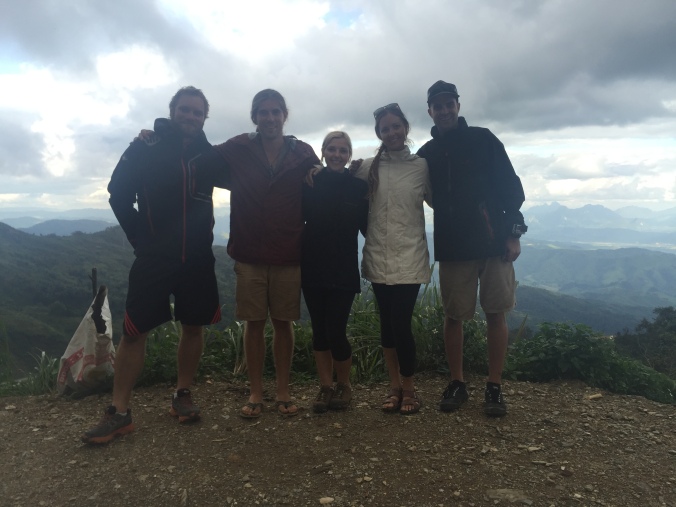 Lucas, Micka, Marita, Chelsea and Tim at one of the highest points on our ride.